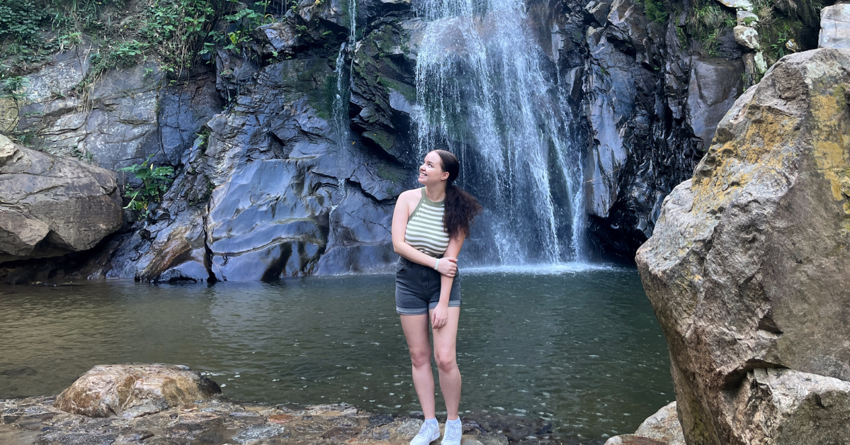 Taylor Elliot at the Yelapa waterfall